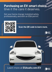 electric vehicle postcard
