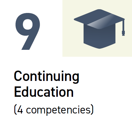 #9 Continuing Education (4 competencies)