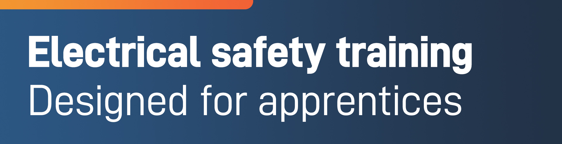 electrical safety training designed for apprentices