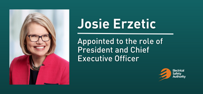 Josie Erzetic appointed to the role of President and Chief Executive Officer