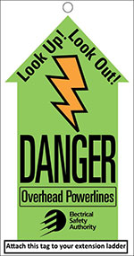 ladder tags - look up and look out