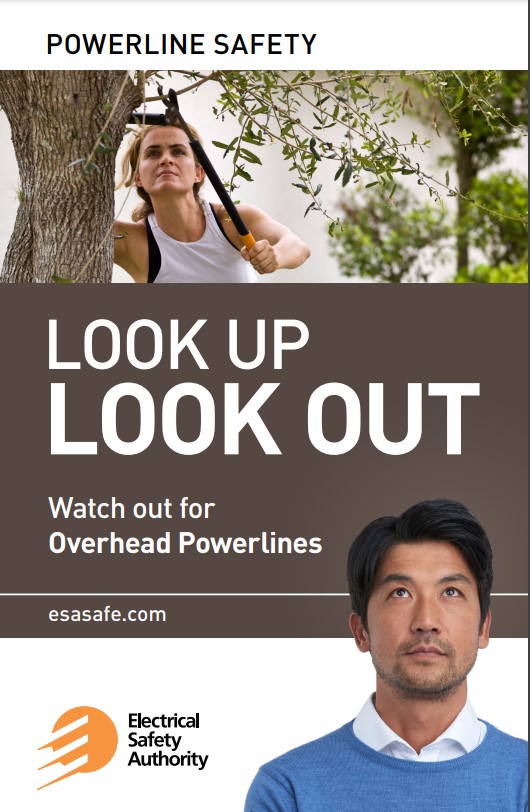 Watch out for Overhead Powerlines
