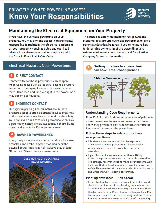 privately owned assets - Know Your Responsibilities